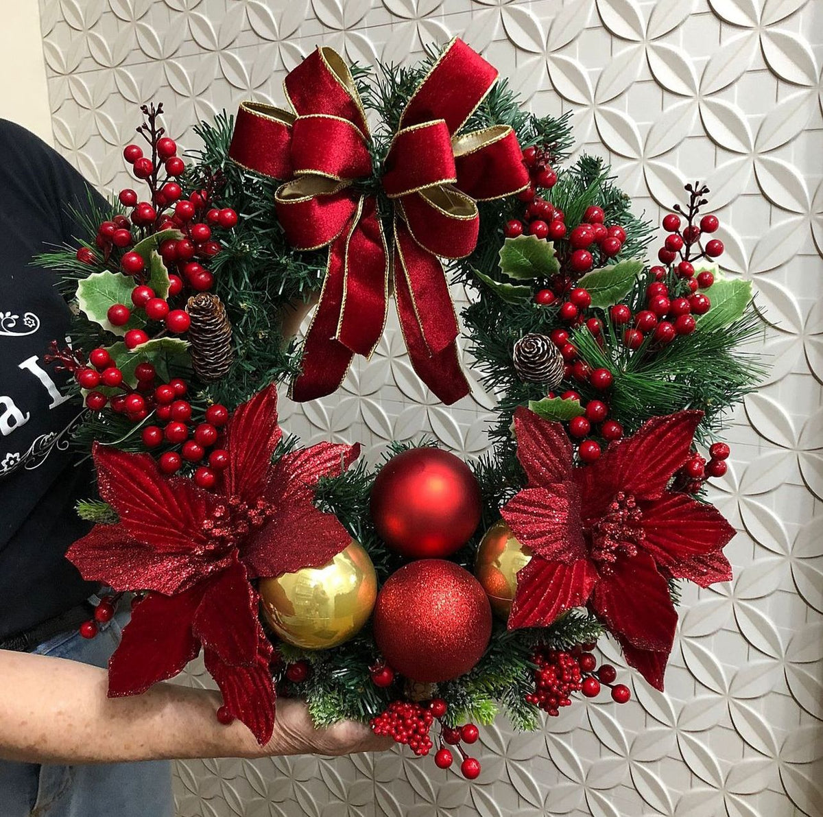 Guirlanda Natalina Red - 60CM